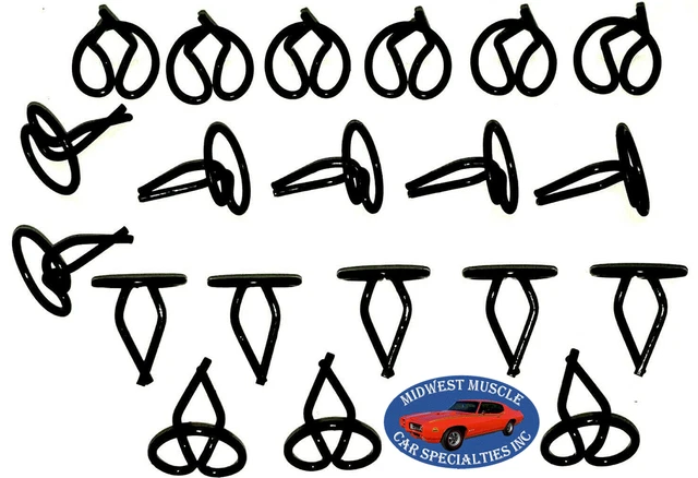 3/4" Belt Vinyl Molding Moulding Trim Clips Fits Chrysler Dodge Plymouth 20pc L