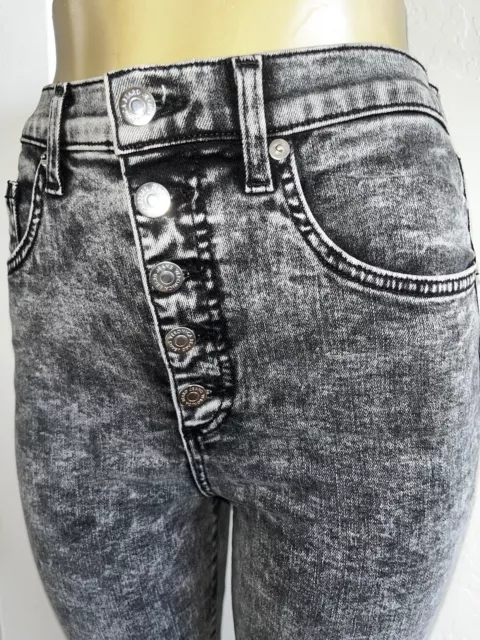NEW $228 VERONICA BEARD Maera Skinny High Rise black acid Wash Jeans-Size 30 10
