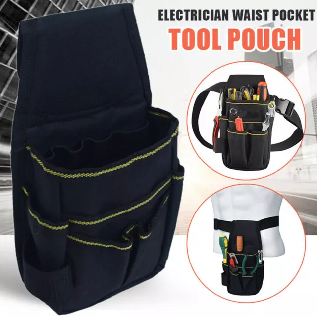 Electrician Waist Pocket Pouch Belt Bag Screwdriver Holder Storage Tool Bag