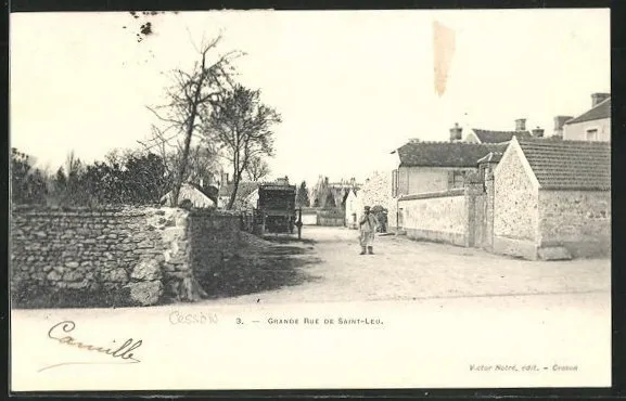 CPA Saint-Leu, Grande Rue 1903