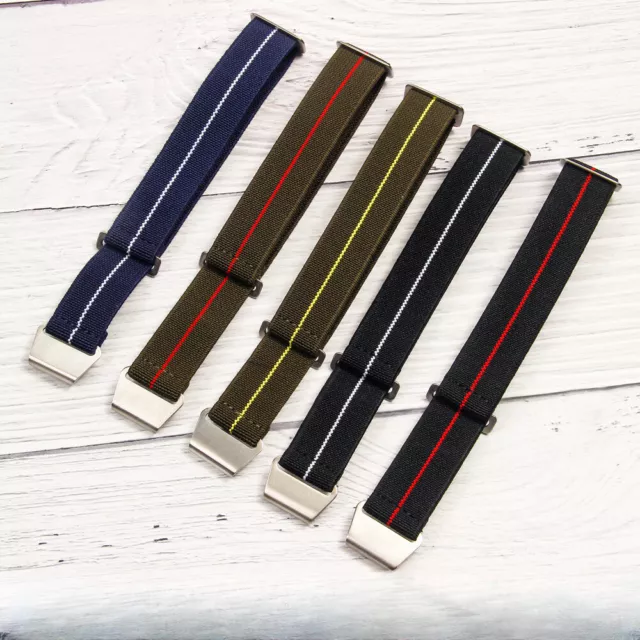 High Quality Nylon Canvas Watch Strap Band Military Diver 18/20/22mm One-Piece