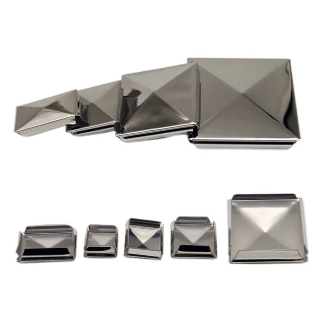 Pyramid Shaped Cap for Stainless Steel to Steel Galvanized Square Posts