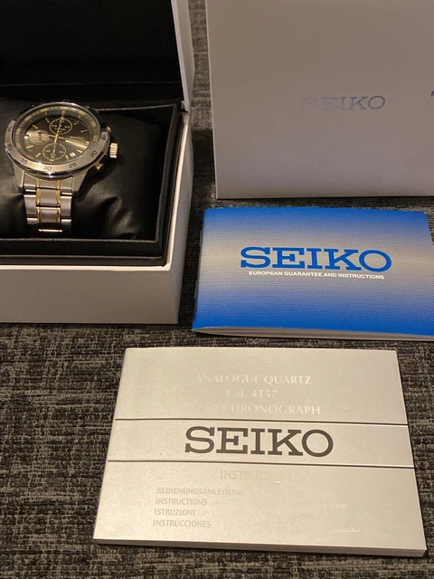 SEIKO ANALOGUE QUARTZ Cal. 4T57 1/10 Chronograph Watch £ - PicClick UK