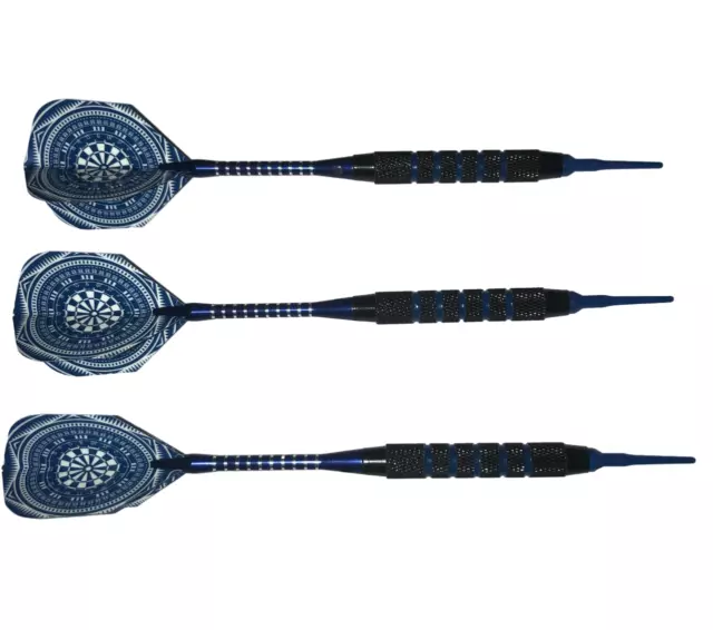 3 Dartpfeile Softdarts Blau je 18 gramm Darts + 50 Ersatz Dartspitzen Soft Dart