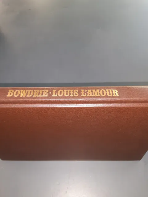 1983 cowboy WESTERN Louis L'Amour Collection LEATHERETTE edition BOWDRIE