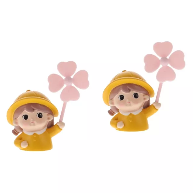 2pcs Car Aroma Ornament Cartoon Girl Pattern Car Interior Decor Car Air