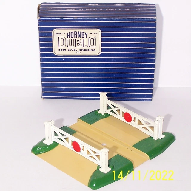 A 1959 Hornby Dublo 3460 Nivellüberquerung (D1) 3 Schienen, Sehr Gut In Spätausgabe Box