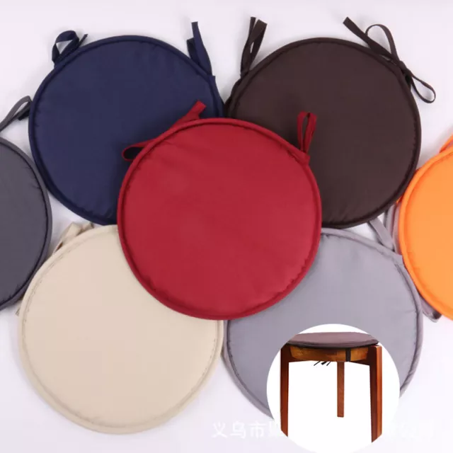 Chair Cushion Round Seat PadsCircular Kitchen Dining Cover Bistro New