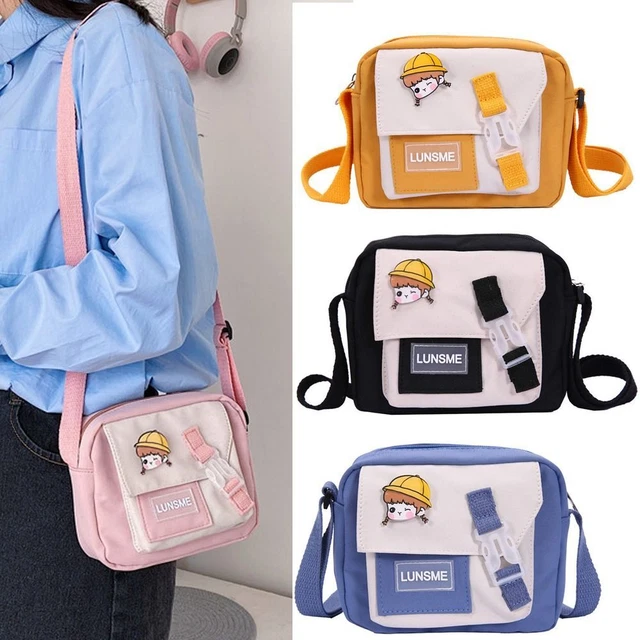 divers Petite sacoche Sac à main Fourre-tout de stockage Toile Zipper Sac