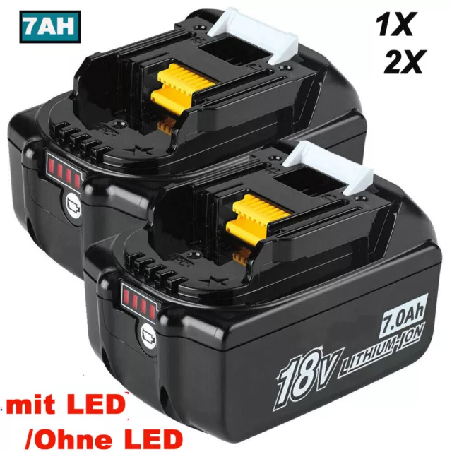 2x 18V 7.0Ah Akku Für Makita BL1860B BL1830 BL1850 BL1840 LXT 197422-4 Li-ion