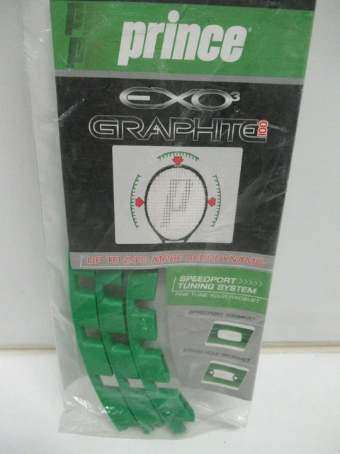 Port Inserts Only: Prince Exo3 Graphite 100 (Green). Tx222A