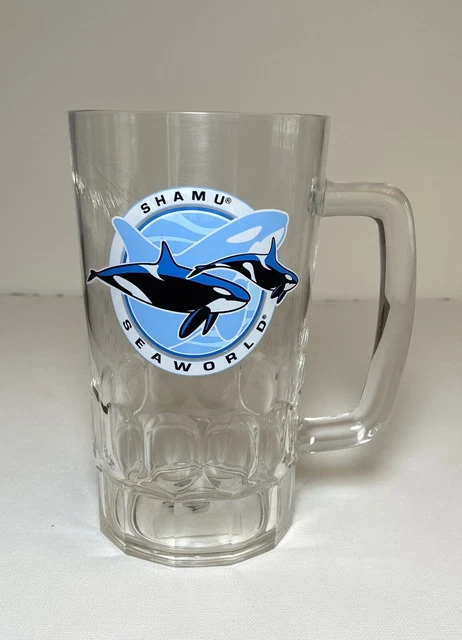 Shamu Sea World Amusement Park Collectible Vintage 20 oz. Plastic Cup Mug