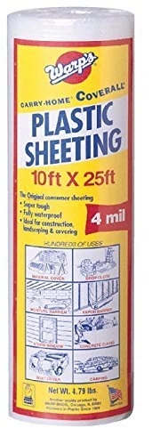 Warps Sp-4ch10-C 10" X 25' Clear Plastic Sheeting 2 One Pack