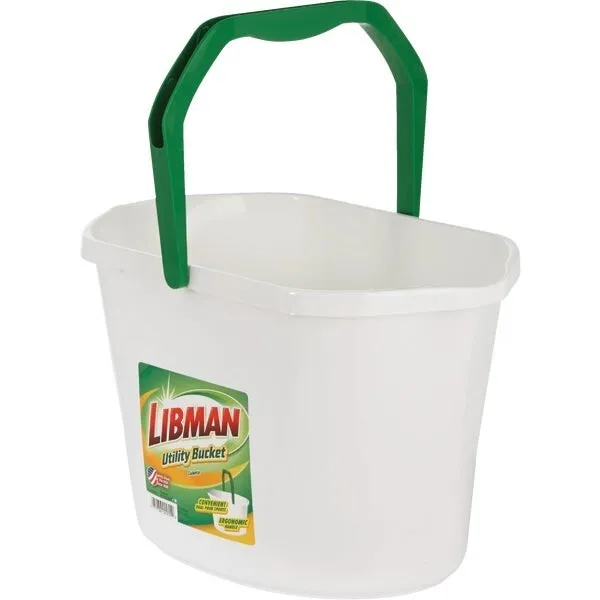 3-Libman 3.5 Gal. White Utility Bucket Model: 255