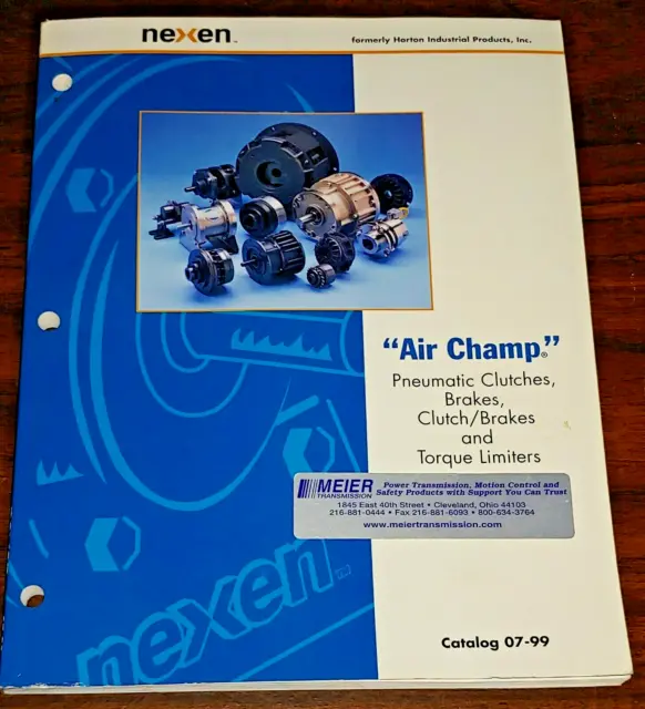 Nexen Air Champ Pneumatic Clutches and Brakes Catalog (Y0011)
