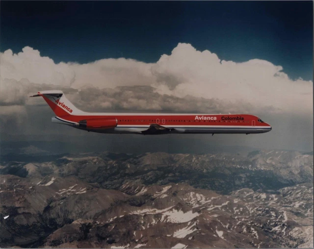 Avianca Colombia Mcdonnell Douglas Md-80 Large Original Manufacturers Photo