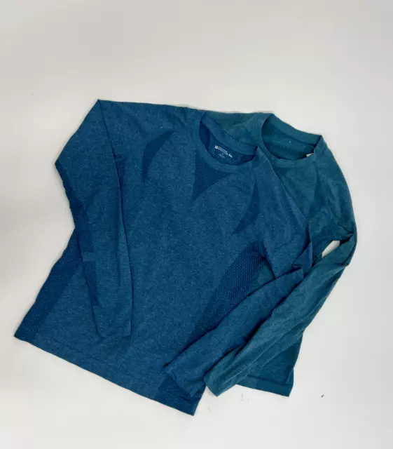 2 blue Mountain warehouse thermal tops, long sleeve