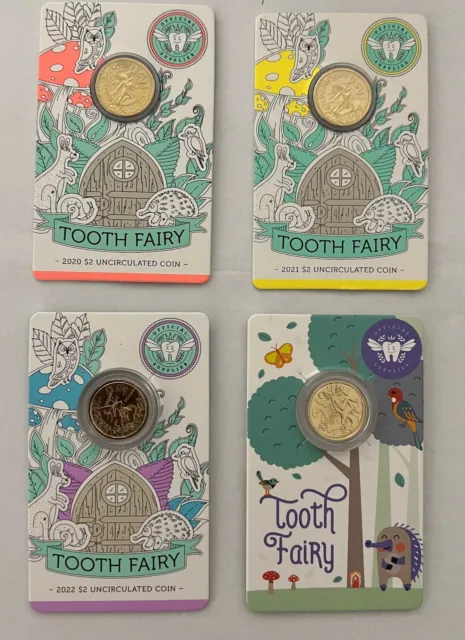 Tooth Fairy Coins, Set of 4 - 2020, 2021, 2022 and 2023