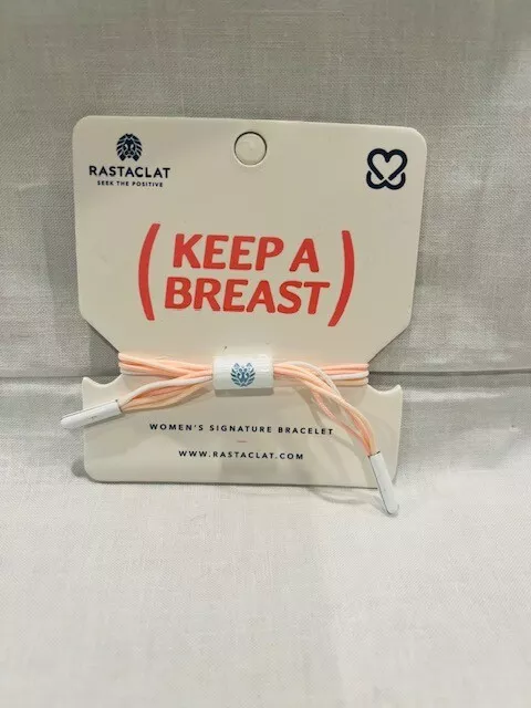 Brand New RASTACLAT Keep a Breast Braided Women's Shoelace Bracelet