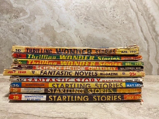SCIENCE FICTION PULP Startling Stories/Thrilling WONDER Stories/Fantastic Novels