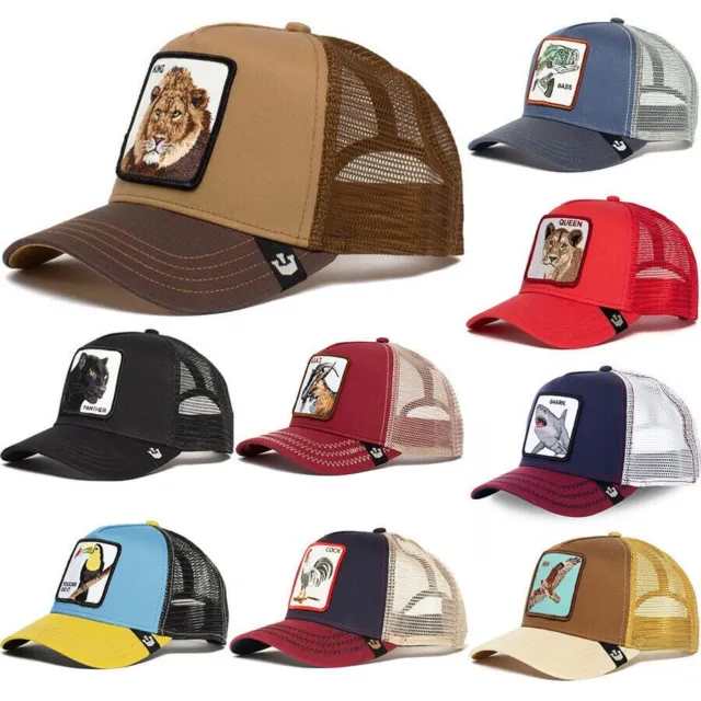 ANIMAL FARM TRUCKER Mesh Baseball Hat Goorin Bros Style Snapback Cap ...