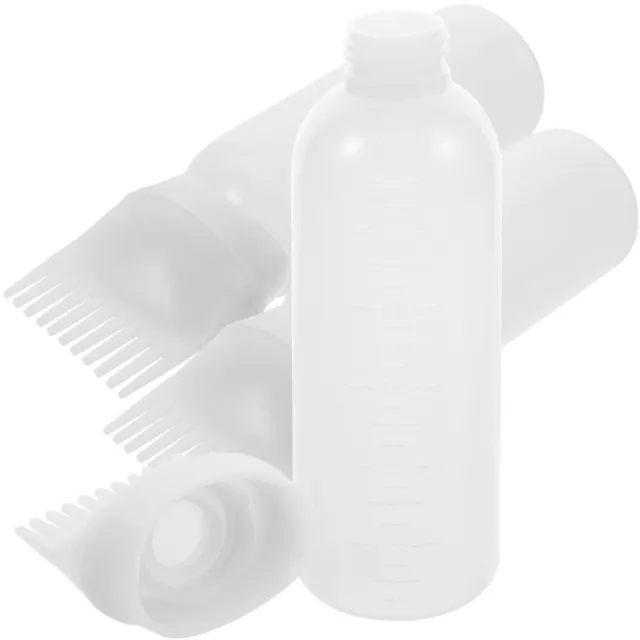 3 Pcs Plastik Medizinflasche Kammflasche Wurzelkamm-Applikatorflaschen