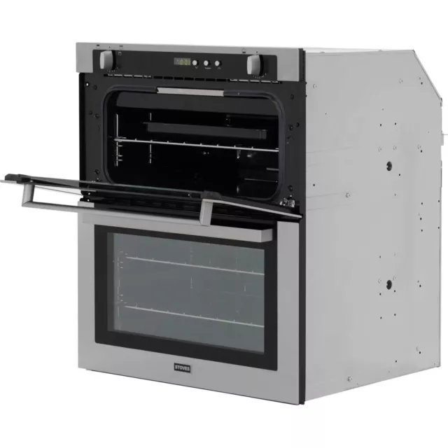 Stoves SGB700PS Built Under 60cm Gas Double Oven Stainless Steel A/A New from 2