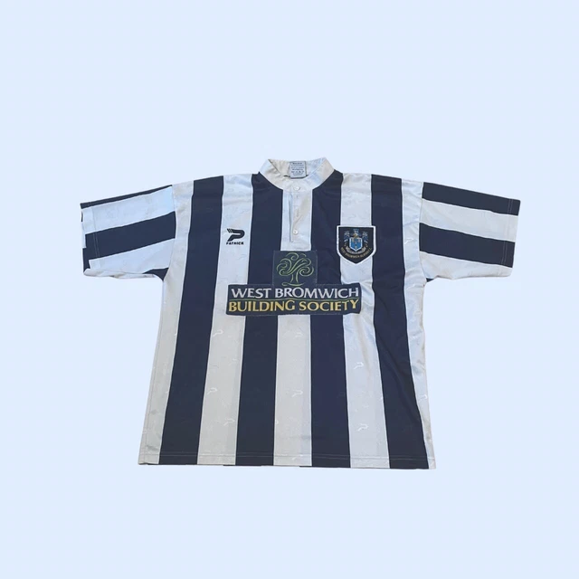 Vintage West Bromwich Albion home football shirt 1997 1998 Patrick Med / Lrg man