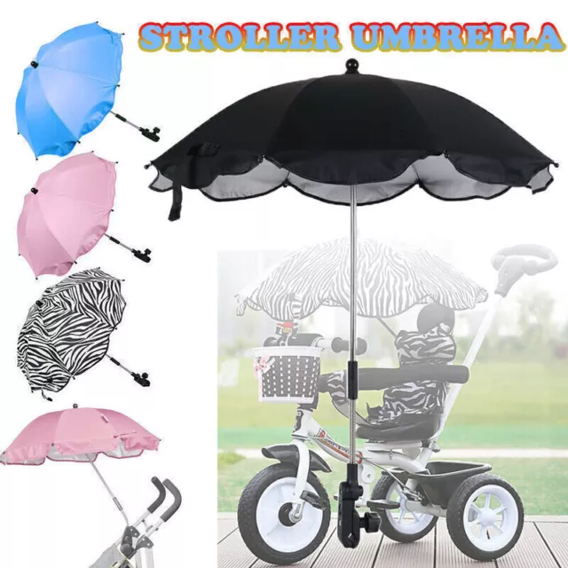 Premium Sonnenschirm Regenschirm für Kinderwagen Buggy Babywagen BE