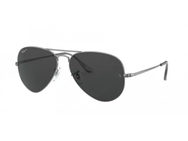 Ray-Ban Sunglasses RB3689 AVIATOR METAL II  004/48 Black gunmetal Unisex