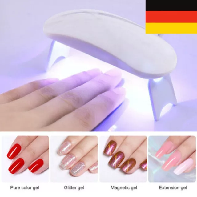 6 w mini LED Lampe UV Vernis À Ongles Sèche Séchage Gel Durcissement Nail Art DE