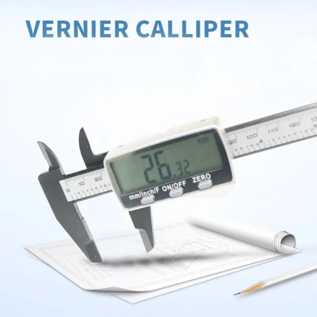 150mm/6" LCD Digital Electronic Caliper Vernier Gauge Micrometer Measuring Tool