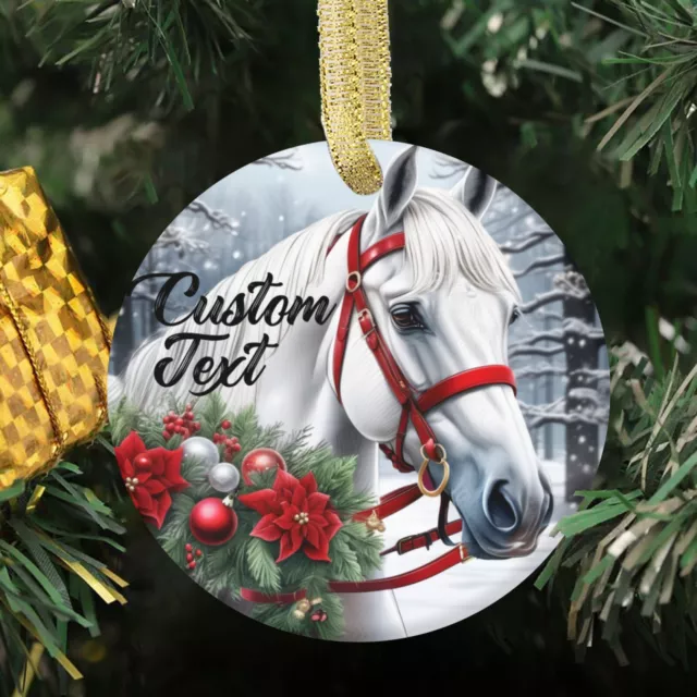 Personalized Variety of Animal Horse Ornaments Horses Christmas Tree Ornament