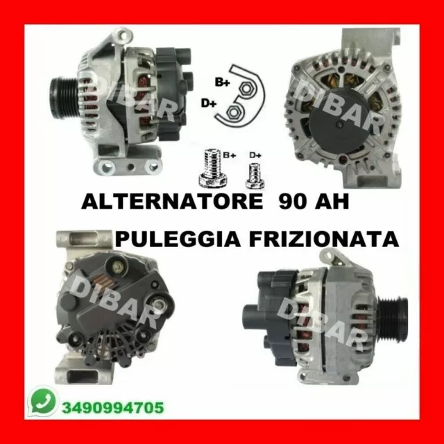 Alternatore 90Ah Opel Corsa D 1.3 Cdti Dal 2010 70Kw 95Cv Codice 439505