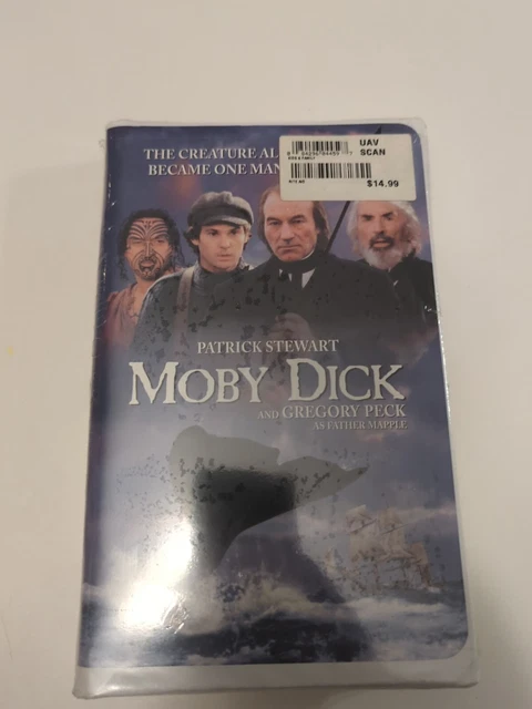 Moby Dick Gregory Peck Patrick Stewart Vhs 1998 Clamshell 9 22