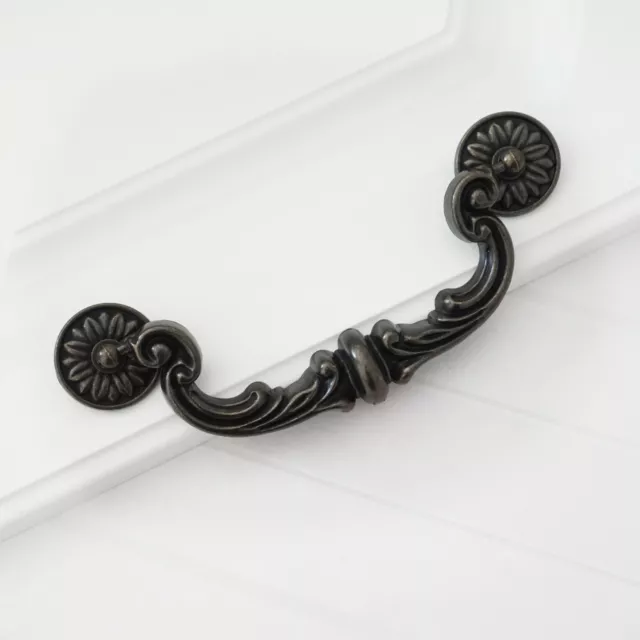 Drop Bail Dresser Pull Handle Drawer Pulls Rustic Antique Black Bronze