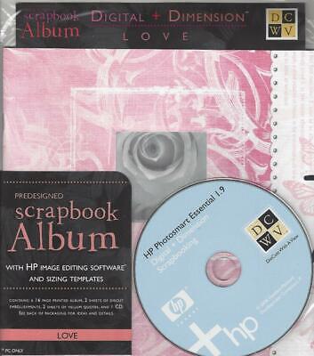 Love Digital Kit De Pre Diseñados Scrapbook Album Y Cd Hp editar embellecer San Valentín