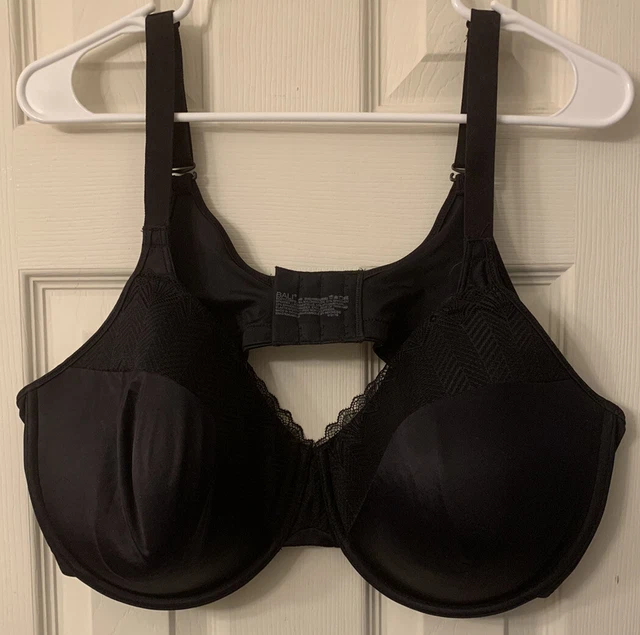 BALI BACK SMOOTHING Light Lift Lace Underwire Bra, DF0082, Black, 44D