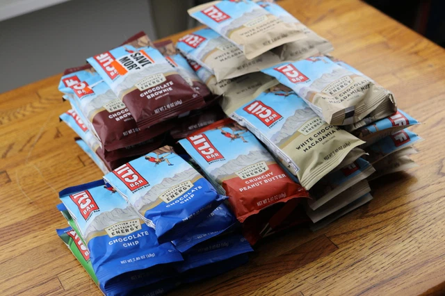 41 Variety of CLIF BAR - Chocolate Brownie, Macadamia nut, crunchy peanut butter