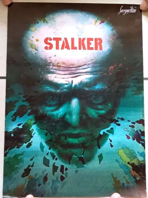 Stalker (1979) | Tarkovsky | Original Russian 2-Sided Poster | 9"x12" | Rare
