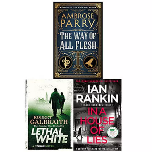 Way of All Flesh Lethal White & In a House of Lies collection 3 books Set NEW