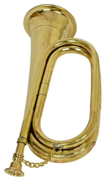 Finish Musical Instrument Classy Brass Bugle Old School Orchestra Band Gift Item