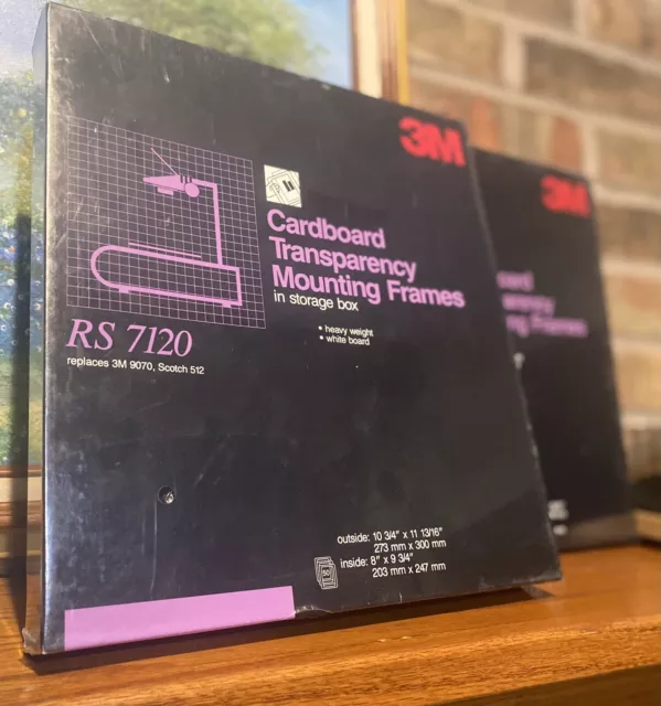 3M Cardboard Transparency Mounting Frames RS 7120 New Sealed