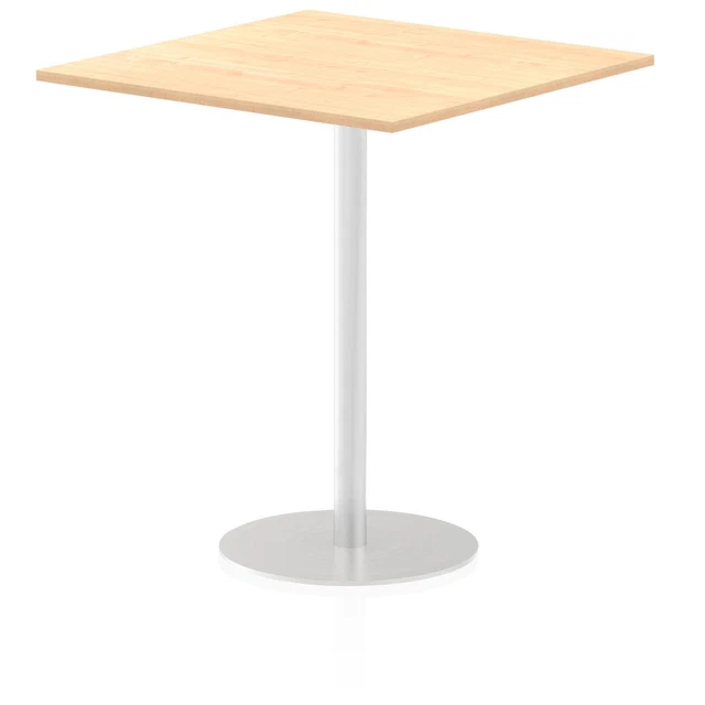 Dynamic Italia 1000Mm Poseur Square Table Maple Top 1145Mm High Leg ITL0361