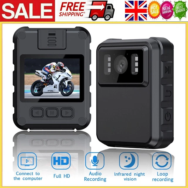 WIFI Mini Body Camera 1080P Camcorder Audio Video Recorder IR Night Cam+ Bracket