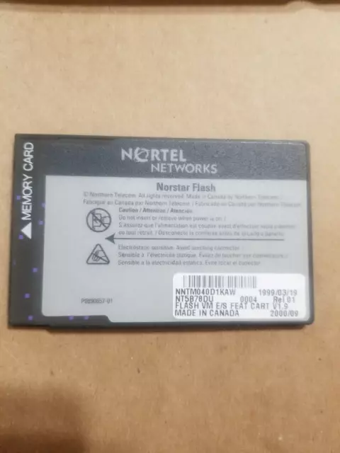 Nortel Norstar StarTalk Flash Voicemail Card NT5B78EC (E/S FLASH VM 1.9)