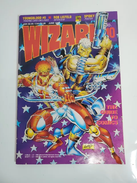 USED Wizard Guide to Comics Magazine Vol 1 #10 (1992) Rob Liefeld - NO CARD