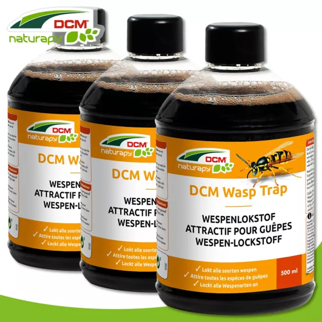 Cuxin 3 x 500 ml Naturapy Wasp Trap Wespen-Lockstoff