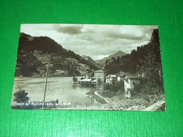 Cartolina Lago di Alleghe - Col di Lana 1920 ca.