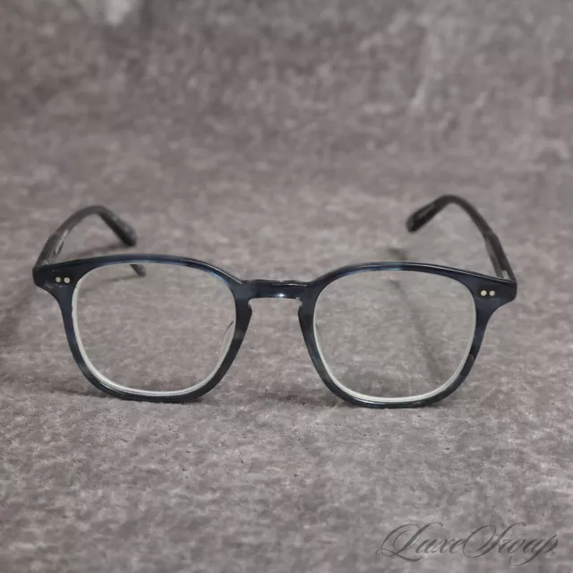 MODERN Garrett Leight Petrol Blue Translucent Scholarly 45-22 Glasses Frames NR